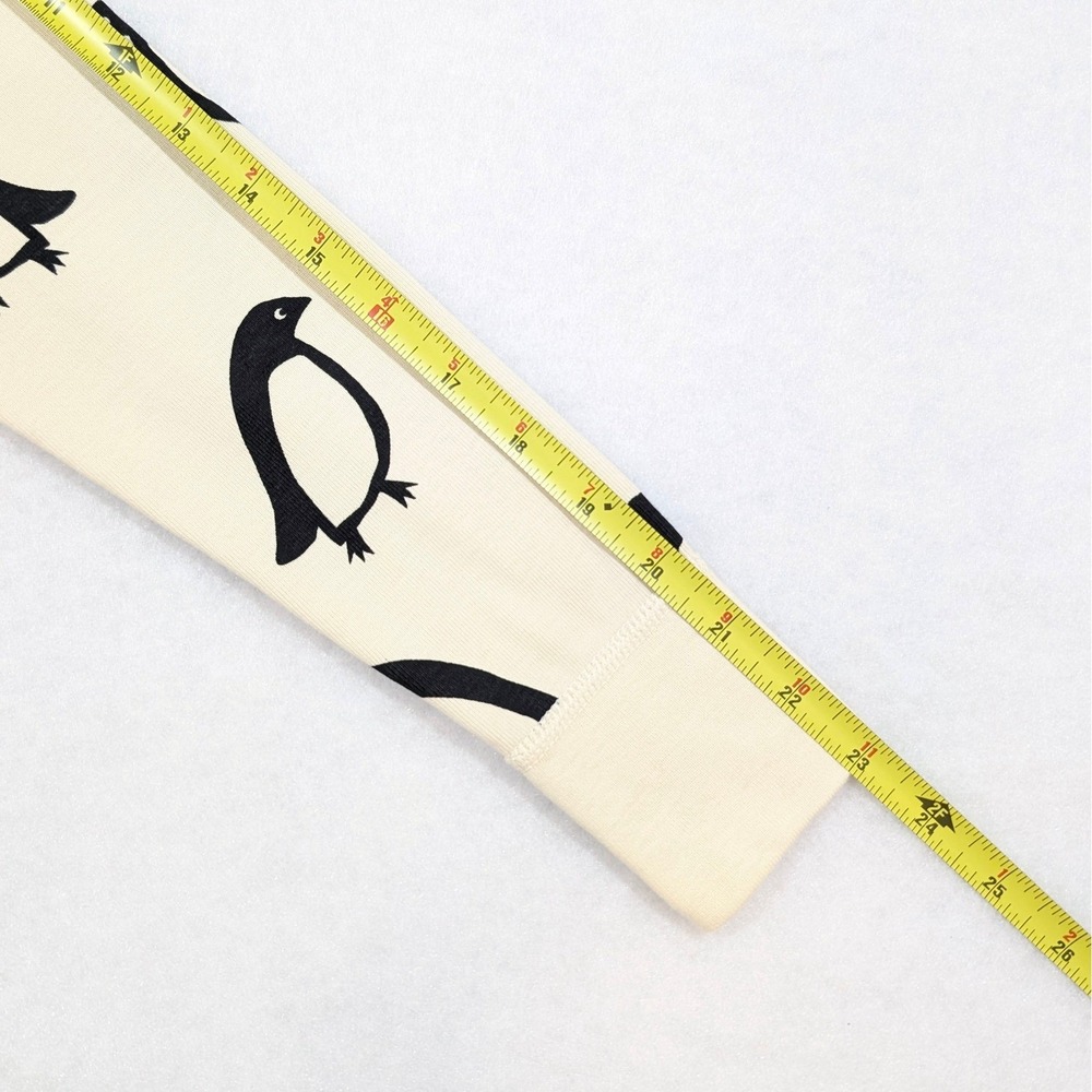Hanna Andersson Pajamas Size S Organic Cotton Butter Yellow Penguin Sustainable - Picture 6 of 11